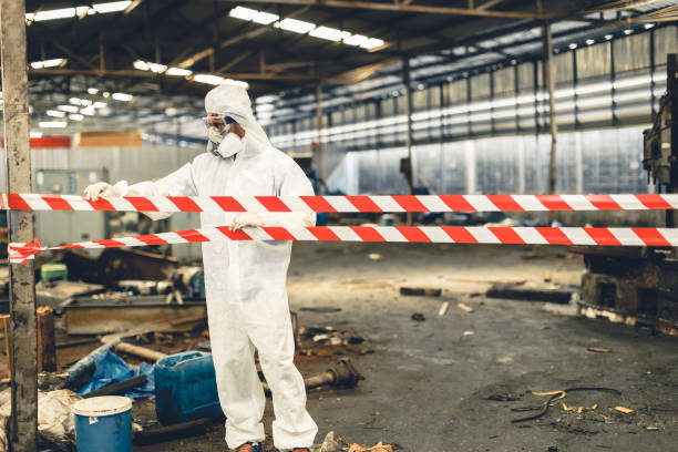 Professional Odor Removal technician working in Yorktown, IN
